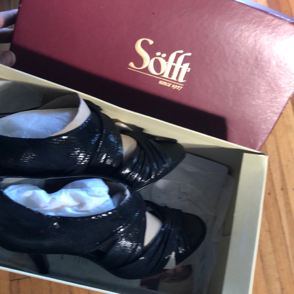 Söfft heels sparkle black